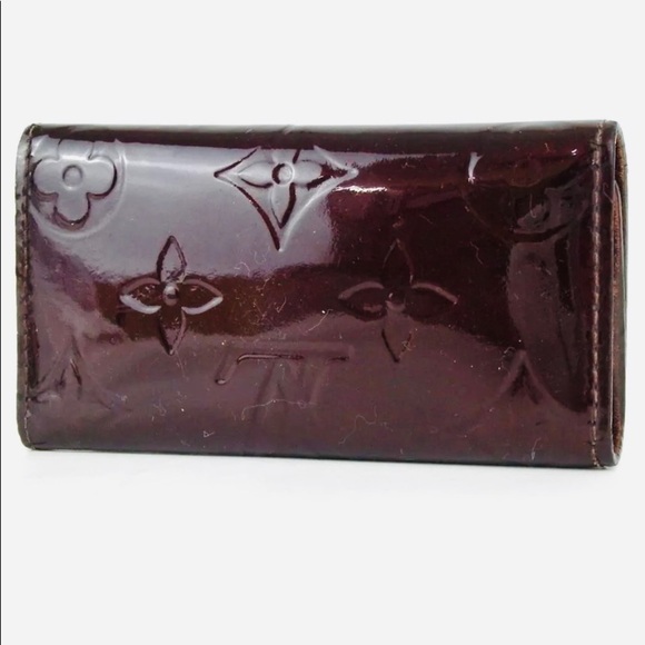 🔑 Louis Vuitton M93517 Vernis Burgundy Keychain - Picture 11 of 11